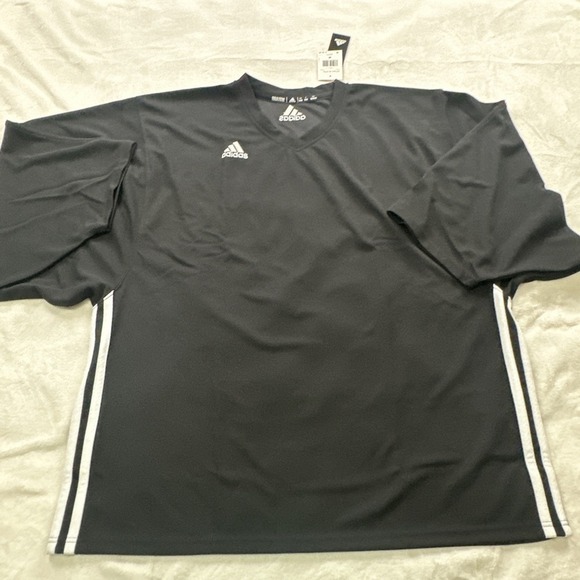 adidas Other - Adidas adiTeam AG STK2 Hockey Practice Training Jersey Black Mens Medium  EC7632